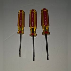 Lot Of 3 Vintage Stanley Screwdrivers. Read Description For Model Numbers